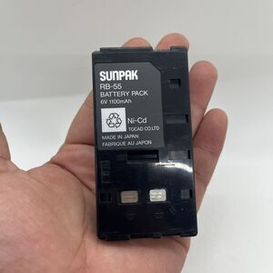 Genuine Sunpak NP-77H Battery Pack 1500 mAh 6V Rechargeable for Handycams